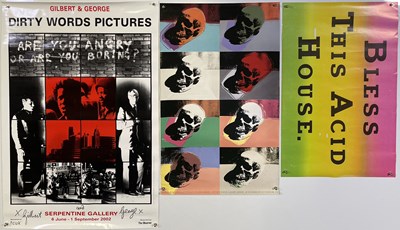 Lot 70 - ART POSTERS INC SIGNED GILBERT AND GEORGE / ANDY WARHOL.