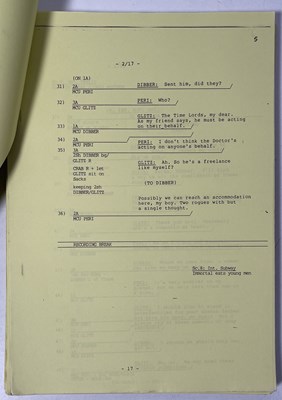 Lot 204 - DOCTOR WHO INTEREST - MYSTERIOUS PLANET SCRIPTS - 1986.