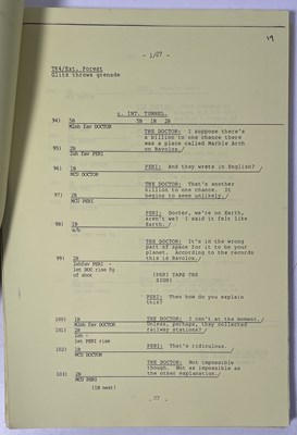 Lot 204 - DOCTOR WHO INTEREST - MYSTERIOUS PLANET SCRIPTS - 1986.