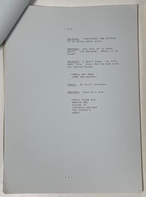 Lot 204 - DOCTOR WHO INTEREST - MYSTERIOUS PLANET SCRIPTS - 1986.