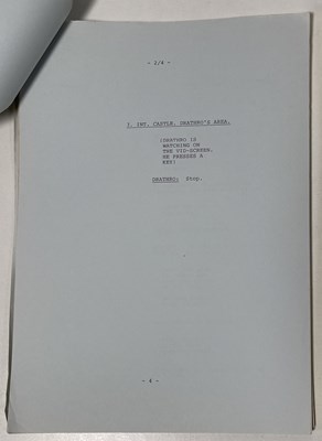 Lot 204 - DOCTOR WHO INTEREST - MYSTERIOUS PLANET SCRIPTS - 1986.