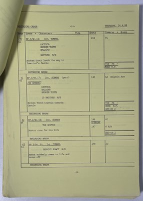 Lot 204 - DOCTOR WHO INTEREST - MYSTERIOUS PLANET SCRIPTS - 1986.