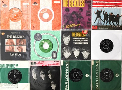 Lot 811 - THE BEATLES 7" PACK - OG/ OVER SEAS/ REISSUES