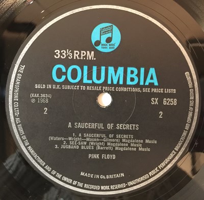 Lot 920 - Pink Floyd - A Saucerful Of Secrets LP (1st UK Mono Pressing - Columbia SX 6258)
