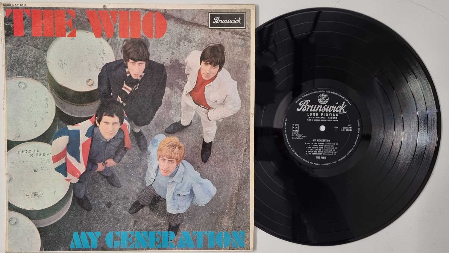 Lot 822 - THE WHO - MY GENERATION LP (UK OG - BRUNSWICK - LAT.8616)