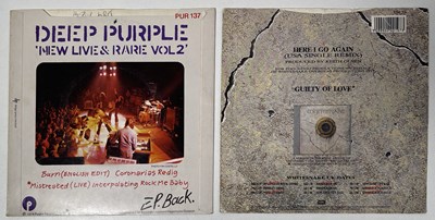 Lot 271 - DEEP PURPLE - SIGNED 7" SINGLES.