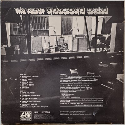 Lot 857 - THE VELVET UNDERGROUND - LOADED LP (UK OG - PLUM/ RED ATLANTIC - 2400111)