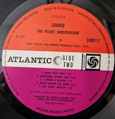 Lot 857 - THE VELVET UNDERGROUND - LOADED LP (UK OG - PLUM/ RED ATLANTIC - 2400111)