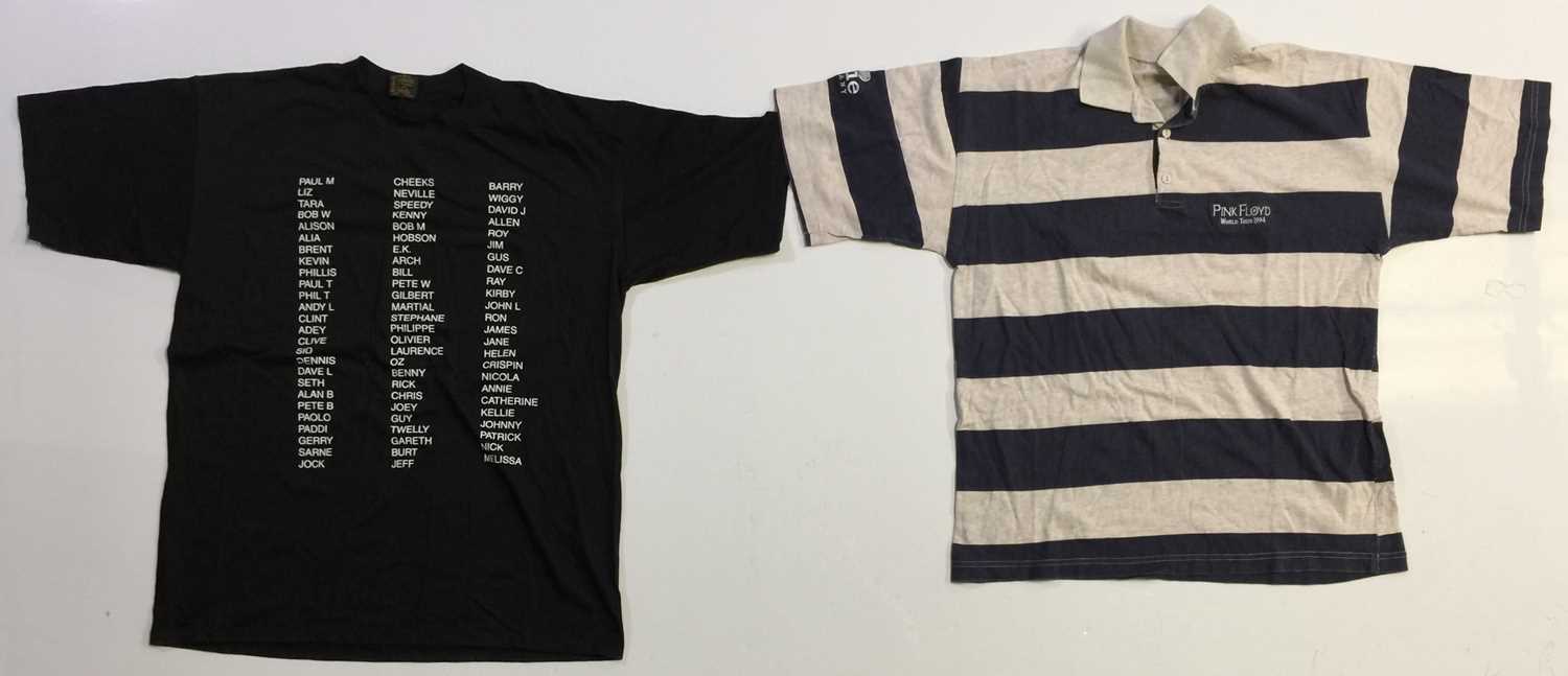 Lot 321 - PINK FLOYD - CLOTHING COLLECTION INC T-SHIRTS/HATS.