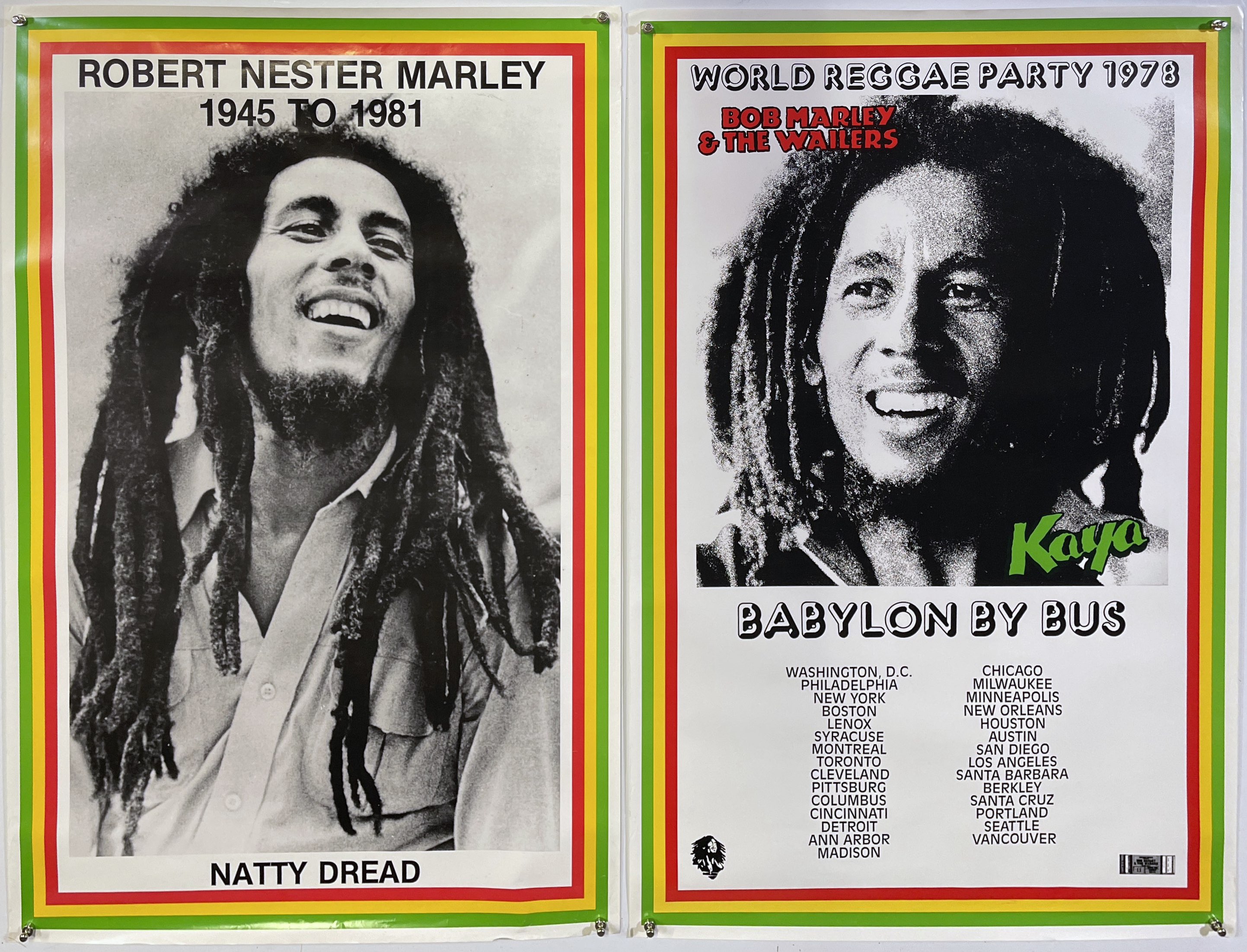Bob Marley Vintage ポスター VINTAGE MUSIC POSTER Bob Marley 