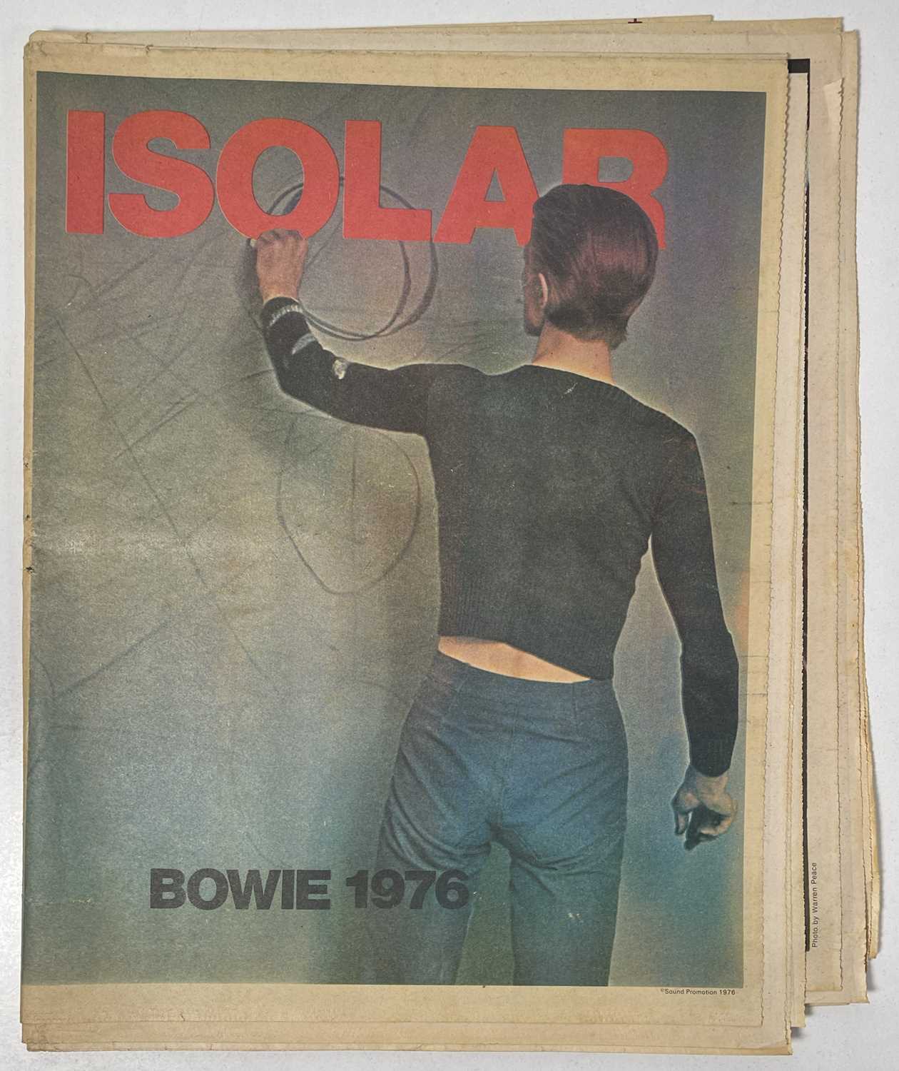Lot 368 - DAVID BOWIE - ORIGINAL ISOLAR 1976 TOUR