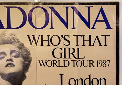 Lot 161 - MADONNA - 1987 'WHO'S THAT GIRL' TOUR POSTER.