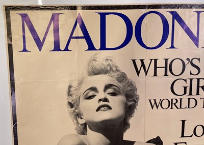 Lot 161 - MADONNA - 1987 'WHO'S THAT GIRL' TOUR POSTER.