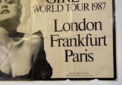 Lot 161 - MADONNA - 1987 'WHO'S THAT GIRL' TOUR POSTER.