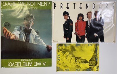 Lot 162 - 1980S PROMO POSTERS - DEVO / PRETENDERS / XTC.