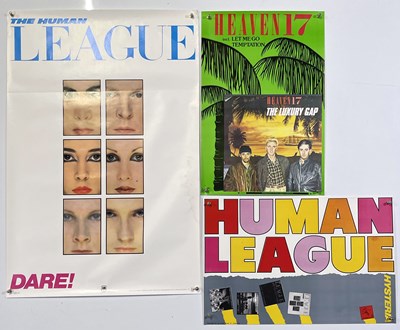 Lot 163 - THE HUMAN LEAGUE / HEAVEN 17 - ORIGINAL PROMO POSTERS.