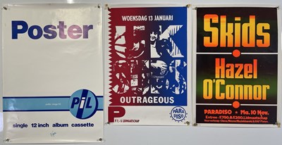 Lot 164 - PUNK / NEW WAVE POSTERS INC SKIDS CONCERT POSTER.