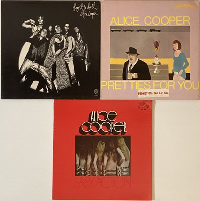 Lot 927 - Alice Cooper - Straight Records - Original US Promo LPs.