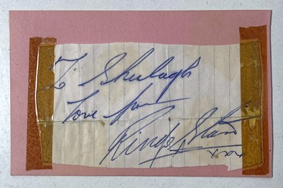 Lot 134 - THE BEATLES - A RINGO STARR AUTOGRAPH.