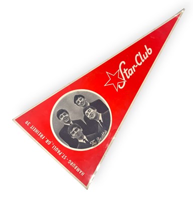 Lot 135 - THE BEATLES - AN ORIGINAL STAR CLUB HAMBURG BANNER.