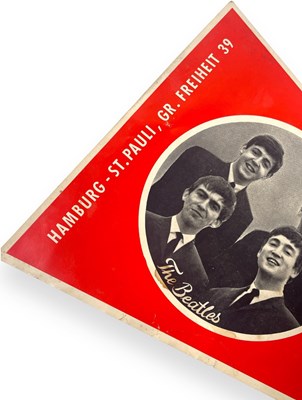 Lot 135 - THE BEATLES - AN ORIGINAL STAR CLUB HAMBURG BANNER.