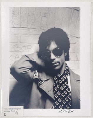 Lot 43 - PRINCE - LIVE AT THE PARADISO CLUB, 1981 - VINTAGE SIGNED PHOTO PRINTS.
