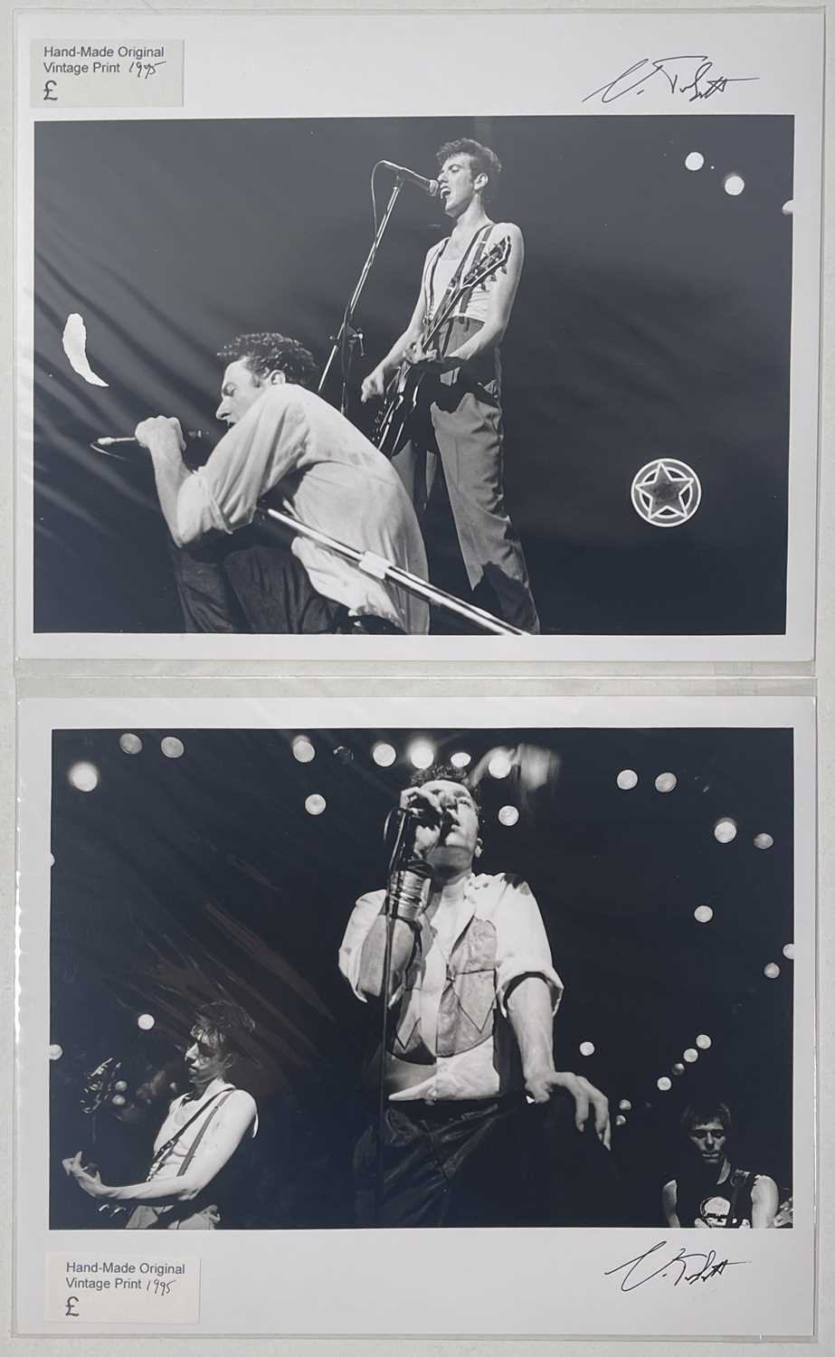 Lot 46 - THE CLASH - RAINBOW THEATRE 1979 - TWO SIGNED ORIGINAL PHOTOGRAPHS.
