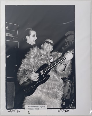 Lot 51 - THE DAMNED - ONSTAGE AT EXETER ROUTES CLUB, 1979 - LTD EDITION VINTAGE PHOTO PRINT.