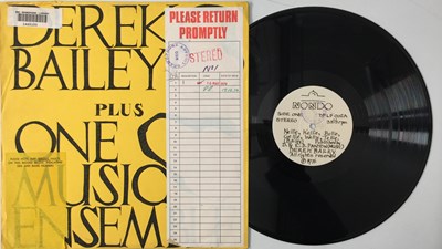 Lot 80 - DEREK BAILEY PLUS ONE MUSIC ENSEMBLE - S/T LP (ORIGINAL UK RELEASE - NONDO RECORDS DPLP 002 - FROM THE BBC ARCHIVE))
