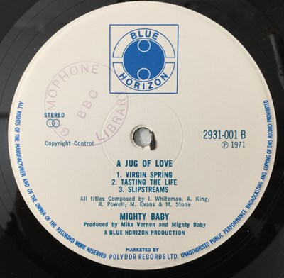 Lot 82 - MIGHTY BABY - JUG OF LOVE LP (ORIGINAL UK COPY - BLUE HORIZON 2931-001 - FROM THE BBC ARCHIVE)