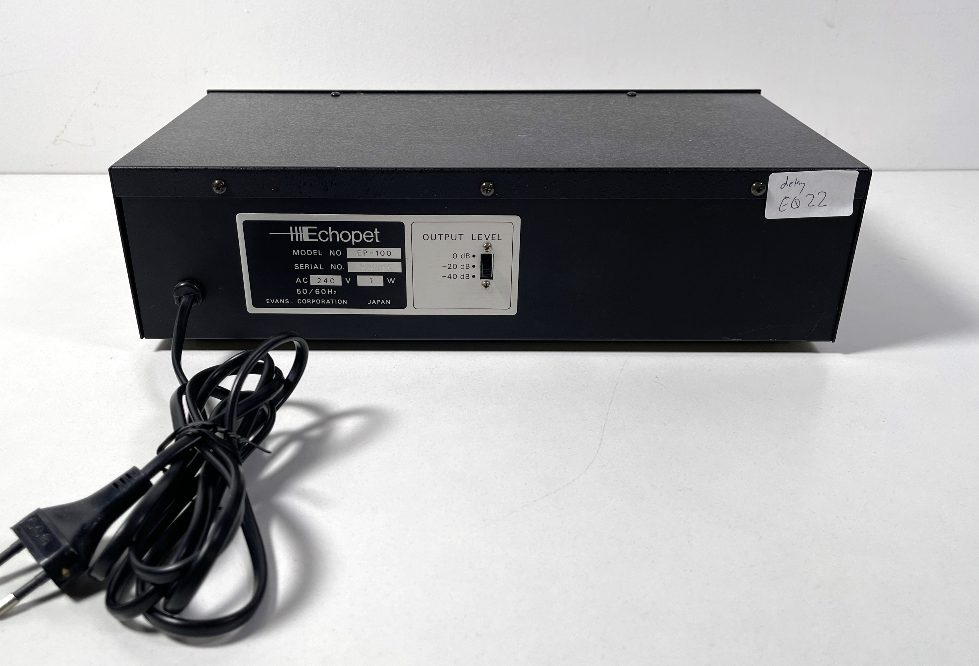 Lot 21 - EVANS ECHO PET EP-100 - ANALOG DELAY UNIT.