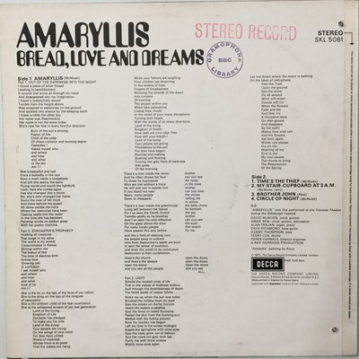 Lot 85 - BREAD, LOVE AND DREAMS - AMARYLLIS LP (ORIGINAL UK COPY - DECCA SKL 5081 - FROM THE BBC ARCHIVE)