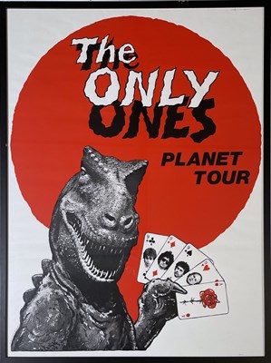 Lot 168 - THE ONLY ONES - AN ORIGINAL 1978 PLANET TOUR POSTER.