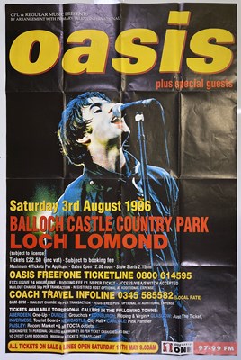 Lot 171 - POSTER COLLECTION INC OASIS LOCH LOMOND / WHO FALLOUT SHELTER / ROLLING STONES.