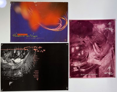 Lot 174 - COCTEAU TWINS - ORIGINAL PROMOTIONAL POSTERS AND BOARD.