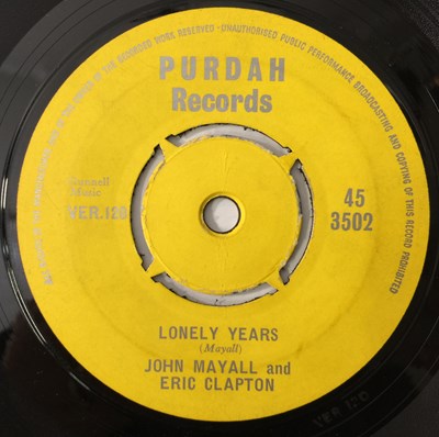 Lot 89 - JOHN MAYALL AND ERIC CLAPTON - LONELY YEARS 7" (ORIGINAL UK RELEASE - PURDAH RECORDS 45 3502)