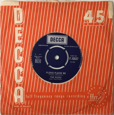 Lot 90 - THE SCORE - PLEASE PLEASE ME 7" (ORIGINAL UK RELEASE - DECCA F 12527)