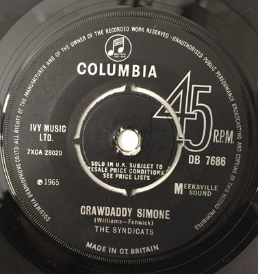 Lot 94 - THE SYNDICATS - CRAWDADDY SIMONE C/W ON THE HORIZON 7" (ORIGINAL UK COPY - COLUMBIA DB 7686)