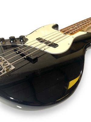 Lot 21 - 2014 FENDER USA STANDARD JAZZ BASS - LEFT HANDED - BLACK.