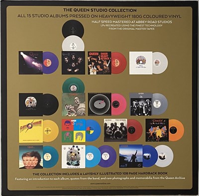 Lot 100 - QUEEN - STUDIO COLLECTION LP BOX SET (15 ALBUM COLLECTION - 00602547202888).