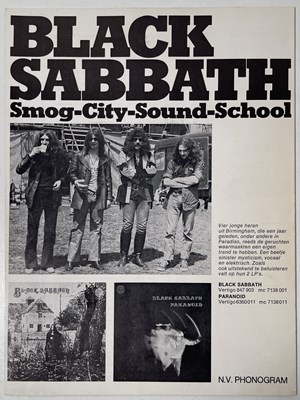 Lot 105 - BLACK SABBATH - A RARE 1971 DUTCH CONCERT PROGRAMME.