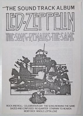 Lot 345 - LED ZEPPELIN - A DUTCH PRESS KIT FOR SONG REMAINS THE SAME.