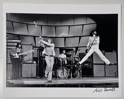 Lot 123 - THE WHO - AN ORIGINAL ETHAN RUSSELL SIGNED PHOTOGRAPH.