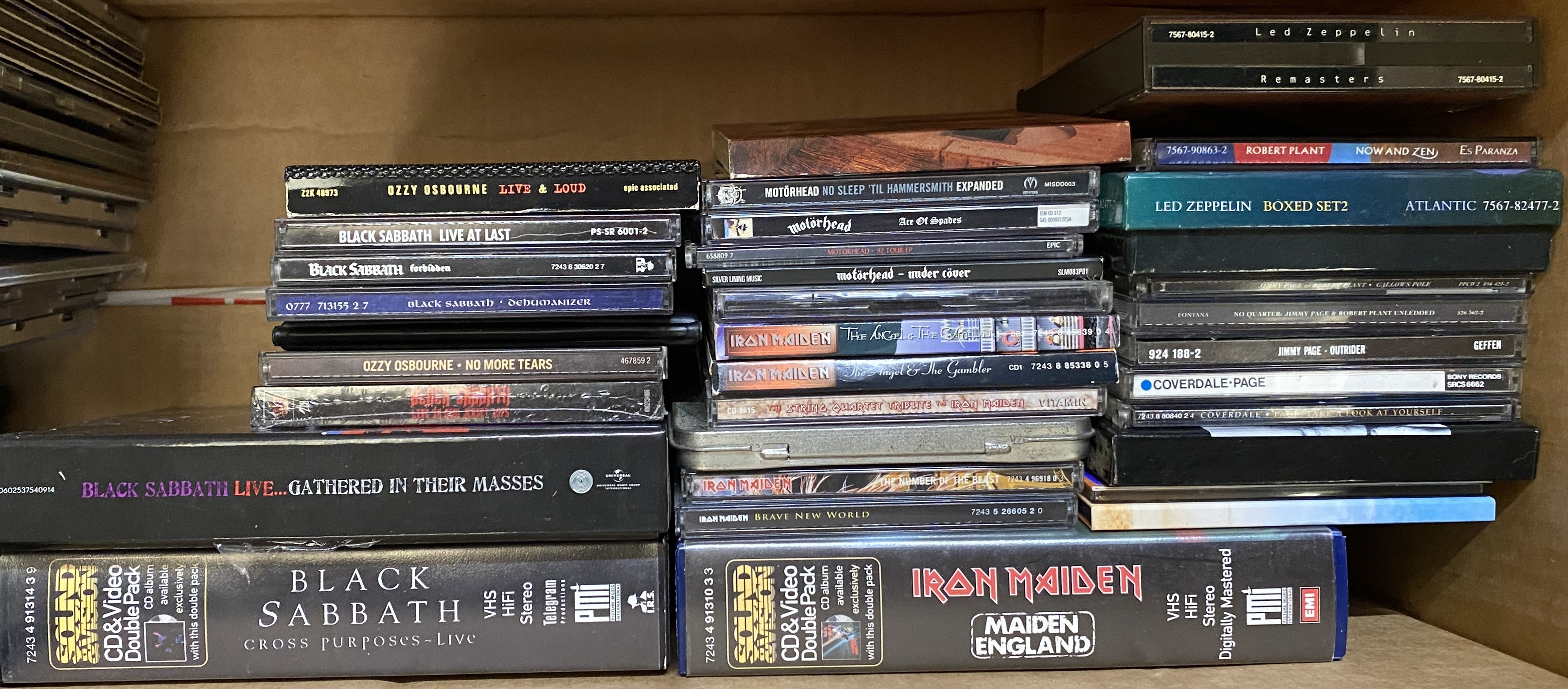 Lot 920 - ACDC / SABBATH / MAIDEN / LED ZEPPELIN