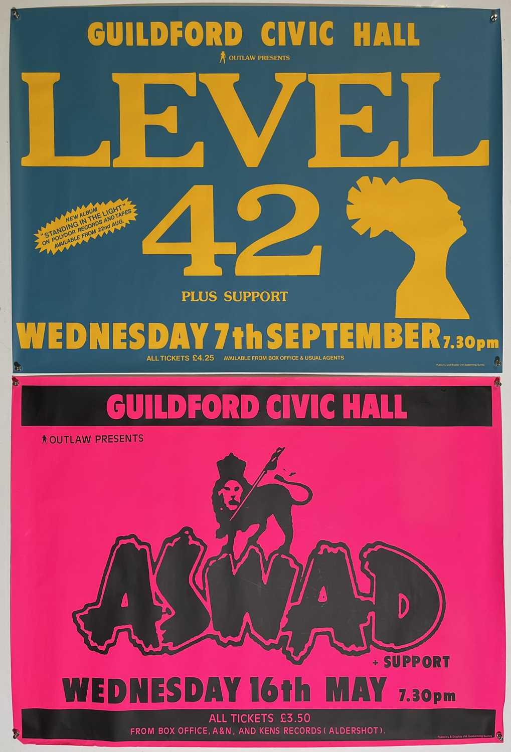 Level 42 Poster.pdf Lot 184 - 1980S POSTER COLLECTION - LEVEL 42 AND MORE