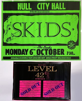 Lot 186 - 1980S CONCERT POSTERS - LEVEL 42 / SKIDS.