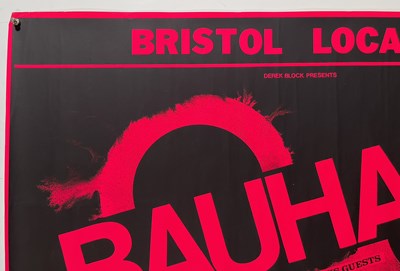 Lot 187 - BAUHAUS- A RARE MISPRINTED POSTER FOR BRISTOL LOCARNO, 1982.