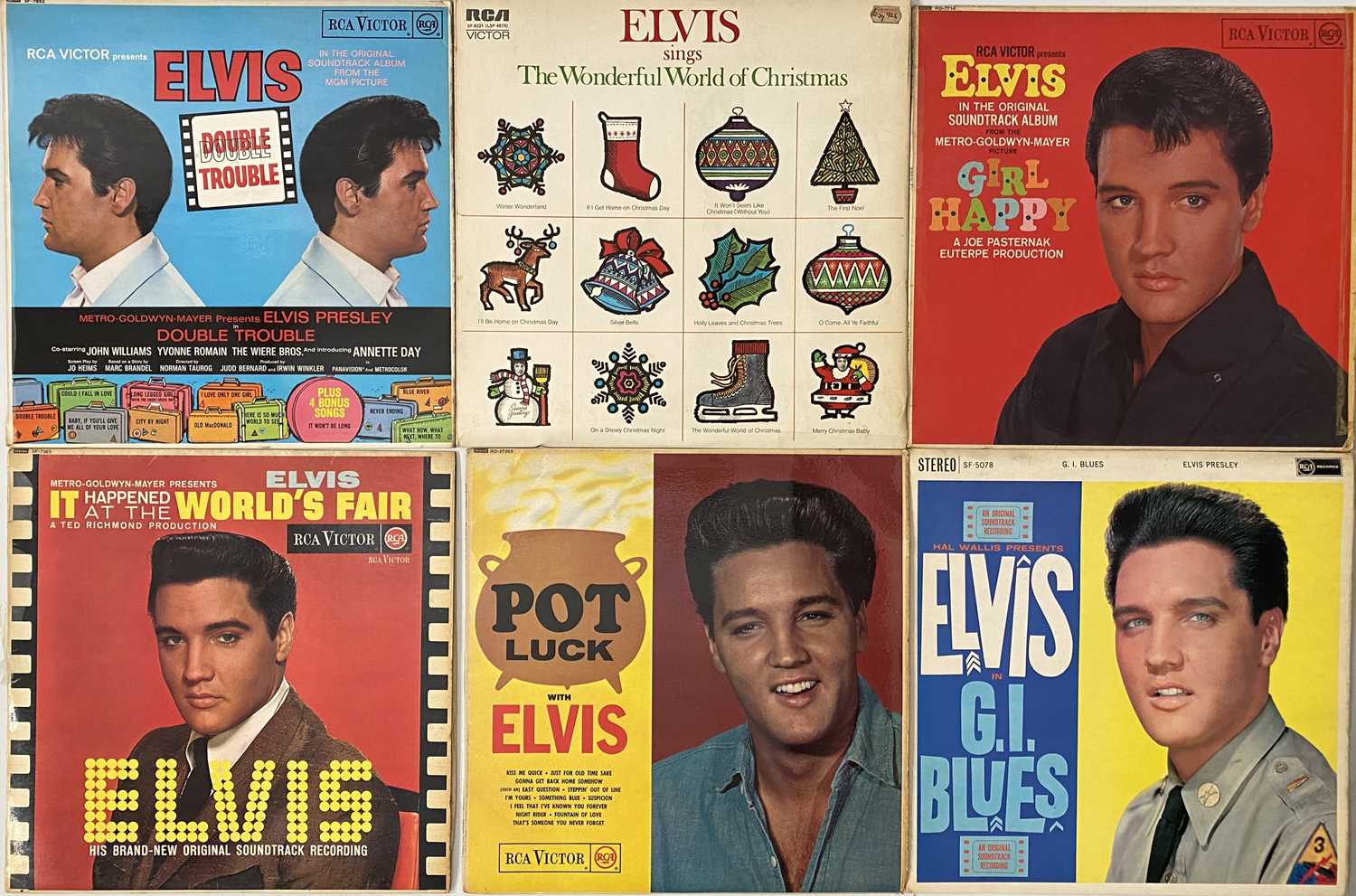 Lot 933 - ELVIS - LP / 7" PACK