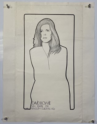 Lot 382 - DAVID BOWIE - PLYMOUTH GUILDHALL 1972 POSTER.