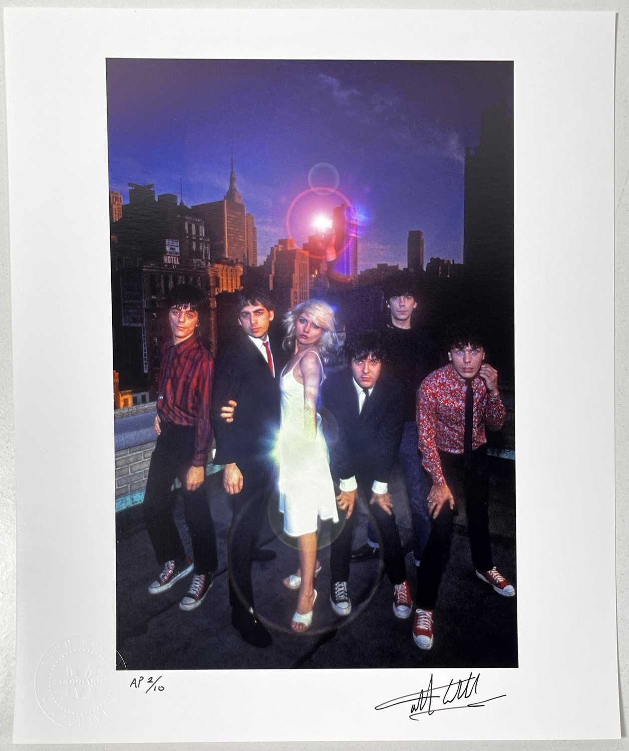 Lot 139 - DEBBIE HARRY / BLONDIE - SIGNED LIMITED EDITION MARTYN GODDARD PRINT.